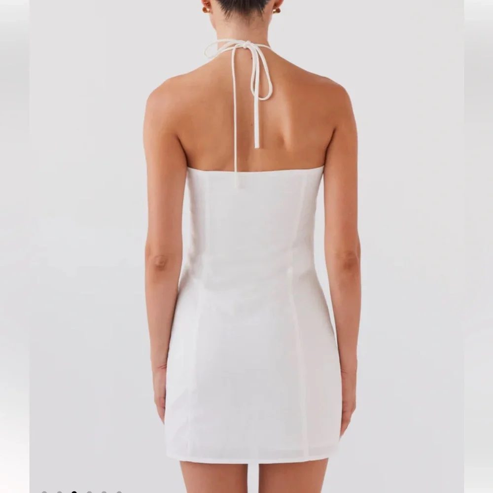 NWT PEPPERMAYO- Island Echoes Linen Mini Dress size 6 - Picture 3 of 5